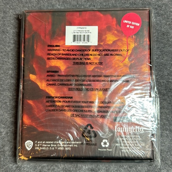 Loungefly IT Pennywise Clown Enamel Pin in Box Collectible LE 500 - Picture 3 of 3